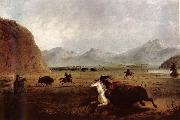Alfred Jacob Miller Buffalo Hunt Germany oil painting artist